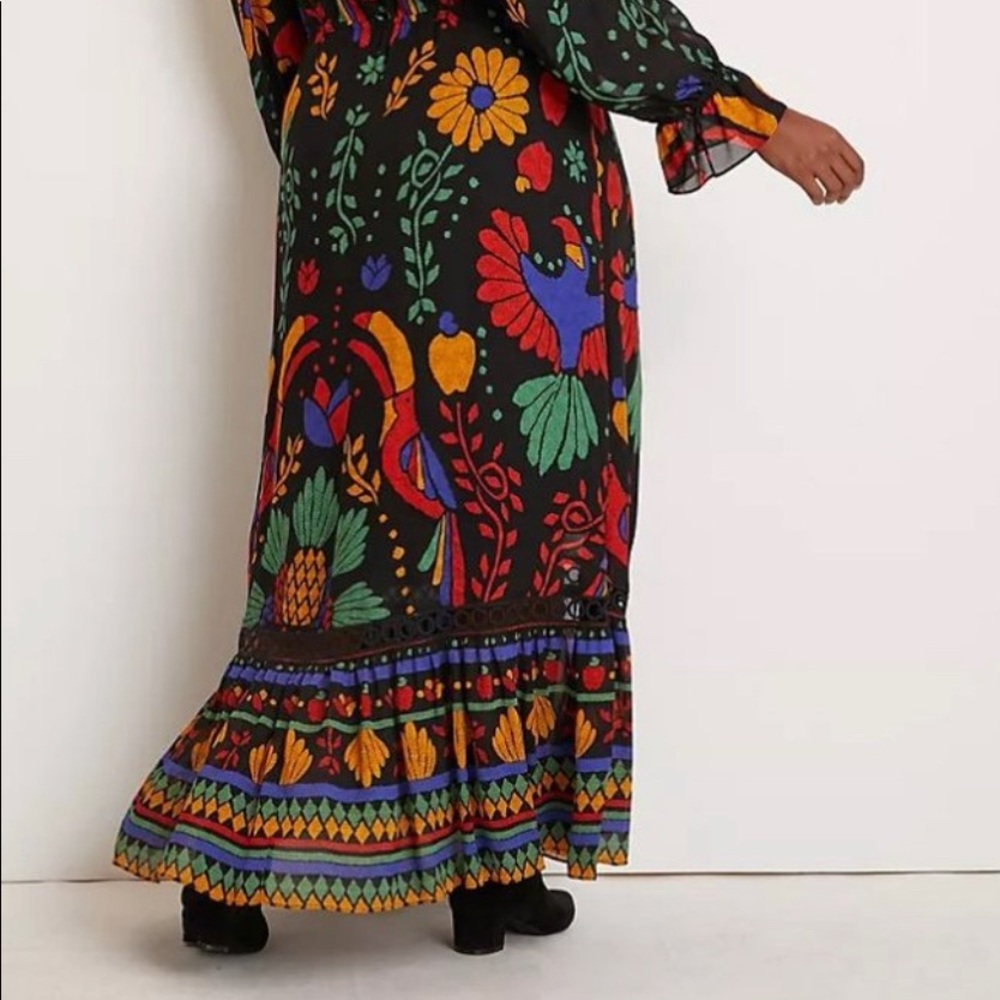 Anthropologie Farm Rio Georgette Maxi Dress
